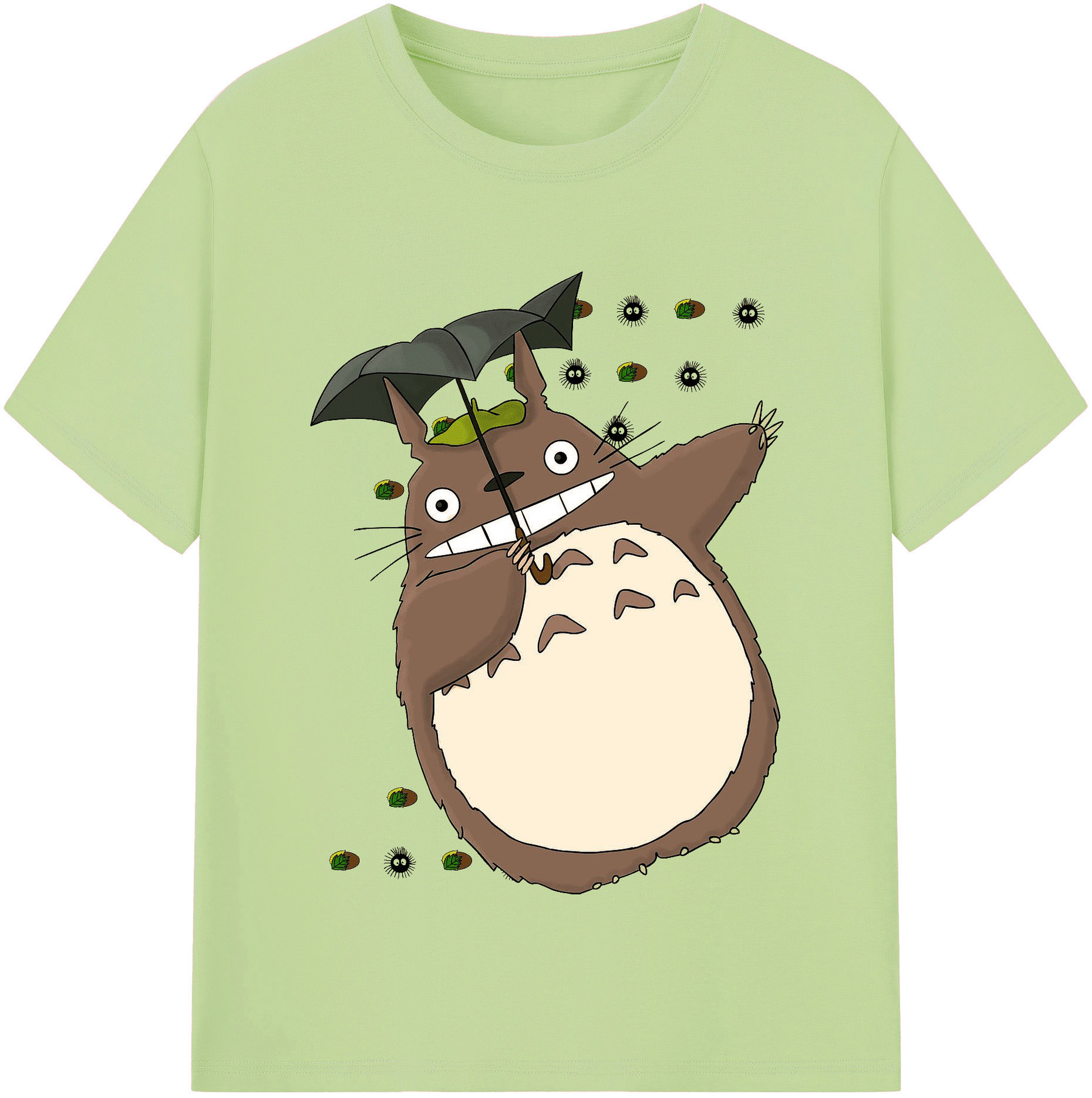 （画像用） となりのトトロ 草壁メイ 草壁サツキ My Neighbor Totoro Satsuki Kusakabe Mei Kusakabe 綿100％半袖Tシャツ（フロントプリント）